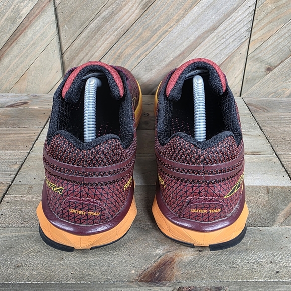 Altra Timp 2 Mens Athletic Outdoor Trail Running Shoes Size 10 Maroon Orange - Picture 5 of 9